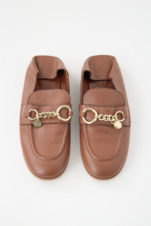 See by Chloé Leather Aryel Chain Loafer