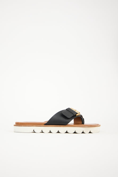 See by Chloé Leather Tiny Scalloped Sandal