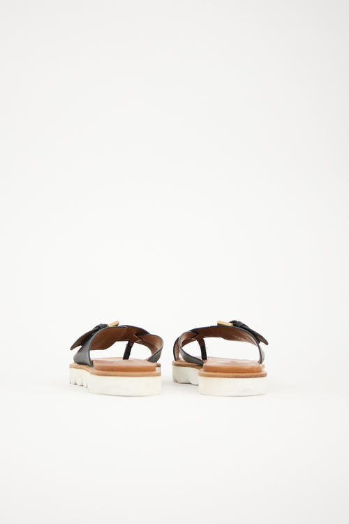 See by Chloé Leather Tiny Scalloped Sandal