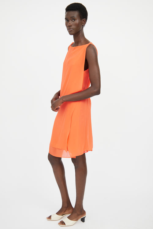 See By Chloè Orange Sleeveless Tie Dress