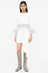 See By Chloé Striped Ruffled Top