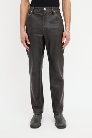 Séfr Faux Leather Trouser