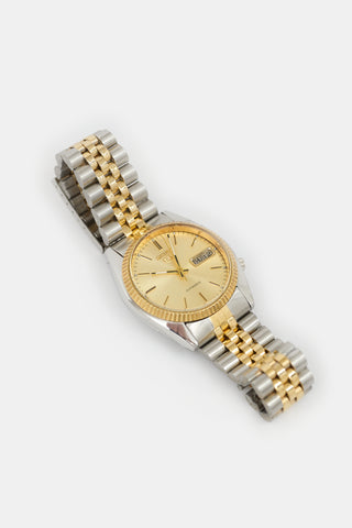 Seiko 5 Two Tone Stainless Steel 7009-3111 Automatic Watch