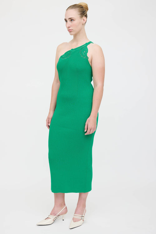 Self-Portrait Knit One Shoulder Dress