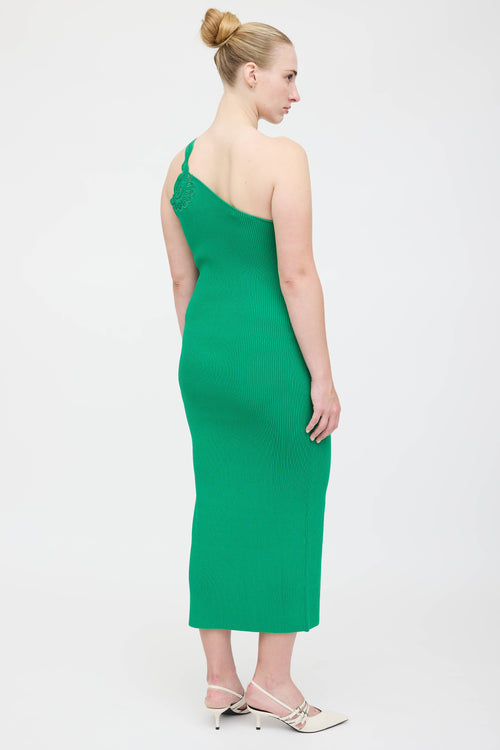 Self-Portrait Knit One Shoulder Dress