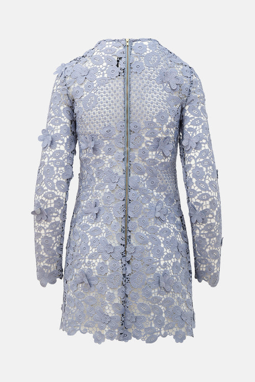 Self-Portrait 3D Floral Guipure Dress