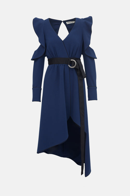 Self-Portrait Asymmetrical Cold Shoulder Dress