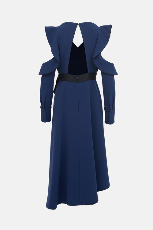 Self-Portrait Asymmetrical Cold Shoulder Dress