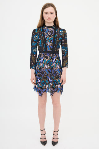 Self-Portrait Floral & Lace Dress