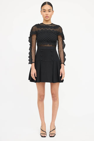Self-Portrait Lace Hall Mini Dress