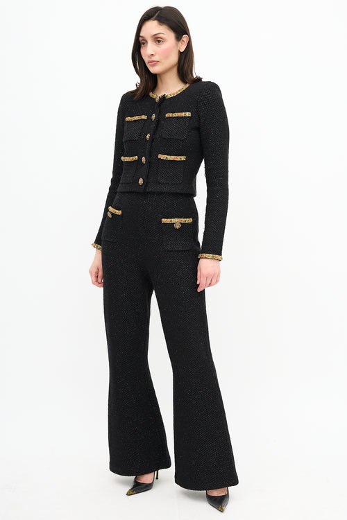 Self-Portrait Sequin Embellished Pant