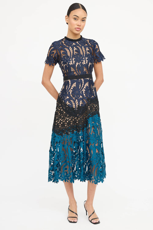 Self-Portrait Floral Lace Dress