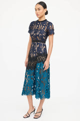 Self-Portrait Floral Lace Dress
