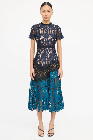 Self-Portrait Floral Lace Dress