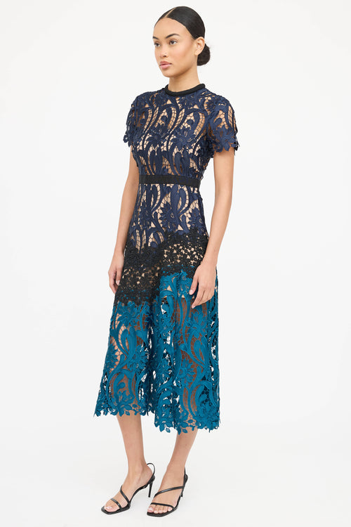 Self-Portrait Floral Lace Dress