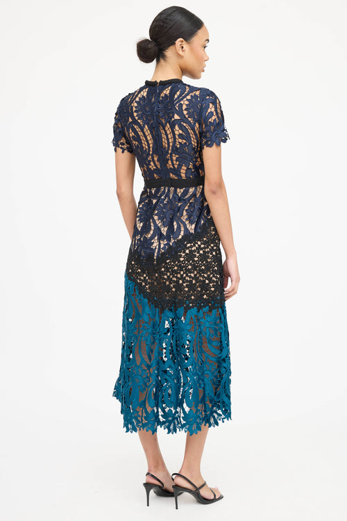 Self-Portrait Floral Lace Dress