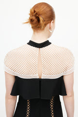 Self-Portrait Black & White Lace Bow Dress