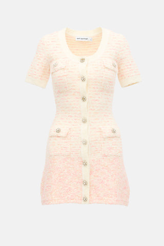 Self-Portrait Boucle Knit Mini Dress