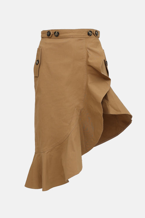 Self-PortraitAsymmetrical Ruffle Skirt