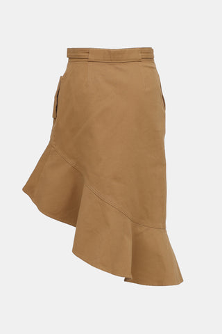Self-PortraitAsymmetrical Ruffle Skirt