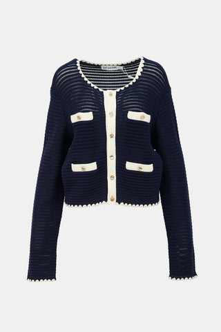 Self-Portrait Crochet Cardigan