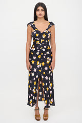 Self-Portrait Floral Off Shoulder Bustier Dress