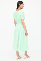 Self-Portrait Pleated Pearl Dress