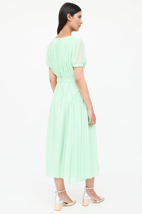 Self-Portrait Pleated Pearl Dress