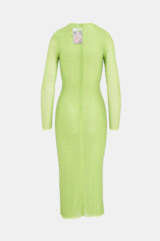 Self-Portrait Sequin Hot Fix Mesh Dress