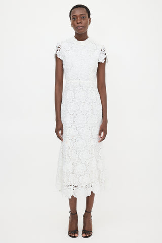 Self-Portrait Guipure Lace Dress
