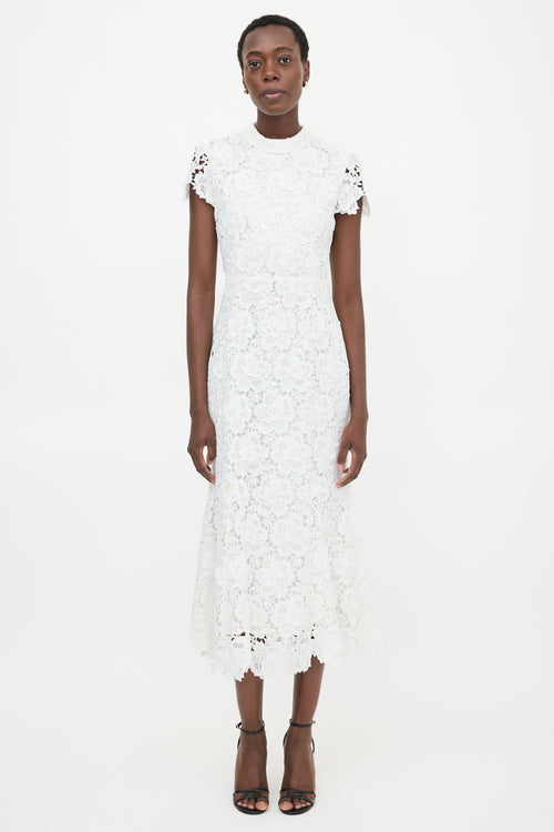 Self-Portrait Guipure Lace Dress
