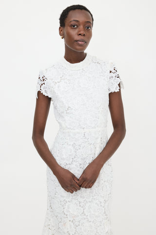 Self-Portrait Guipure Lace Dress