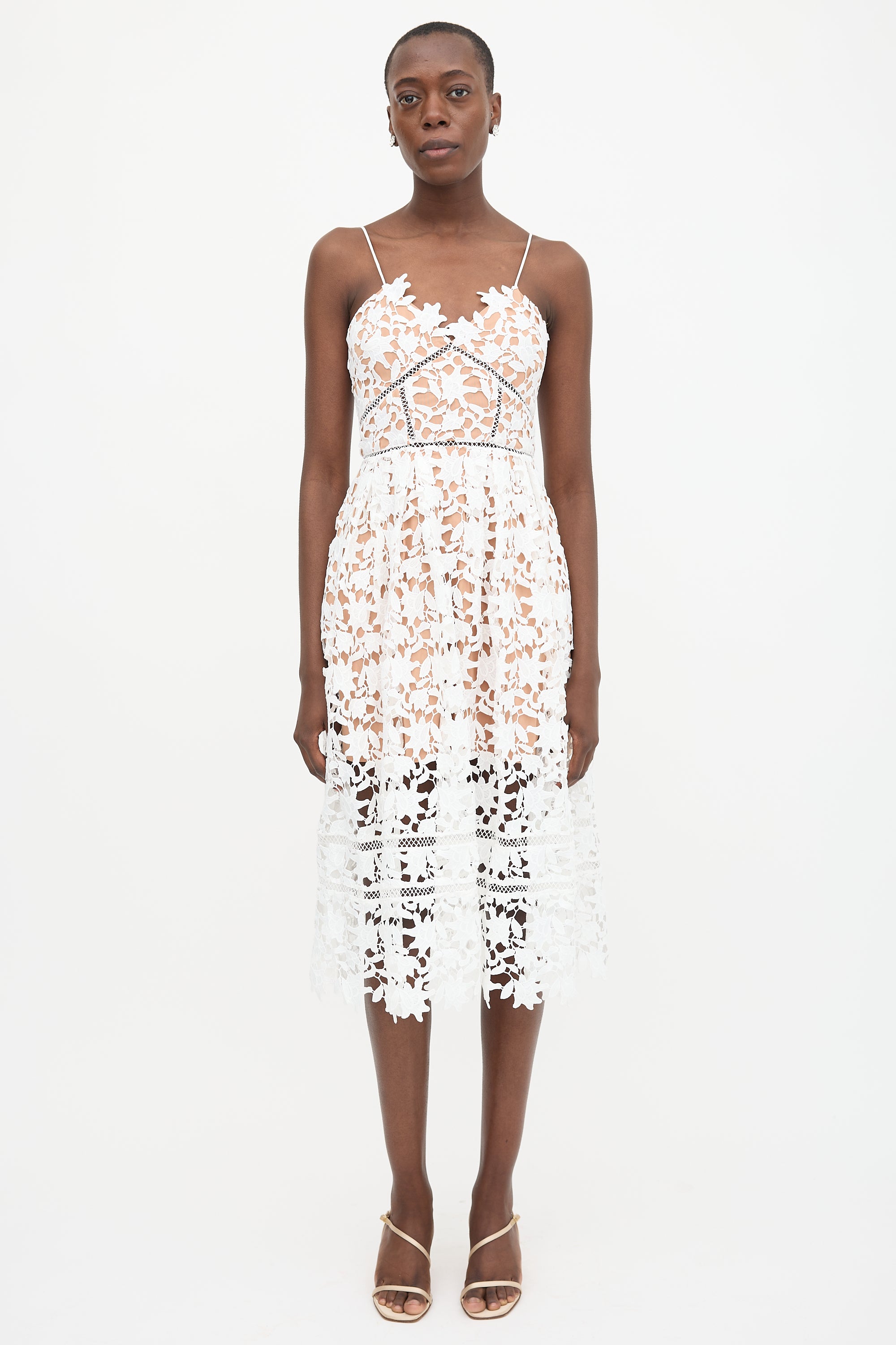 Self-Portrait // Guipure Lace Azaelea Dress VSP Consignment Self-Portrait // Guipure Lace Azaelea Dress VSP Consignment
