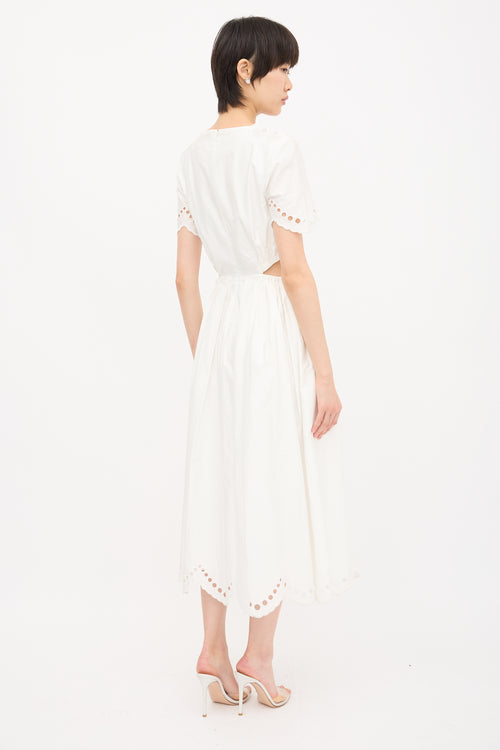 Self-Portrait Lace Cutout Dress