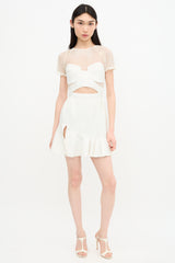 Self-Portrait Lace Cutout Dress