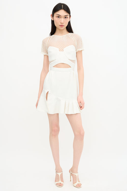 Self-Portrait Lace Cutout Dress