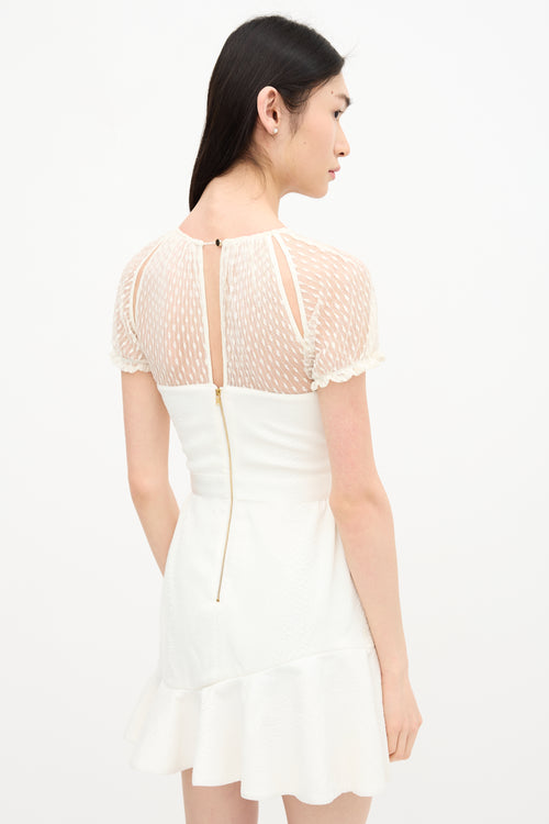 Self-Portrait Lace Cutout Dress
