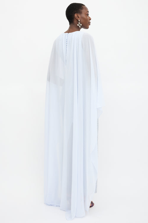 Self-Portrait Rhinestone Capelet Dress