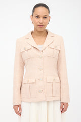 Self-Portrait Sequined Boucle & Chiffon Dress