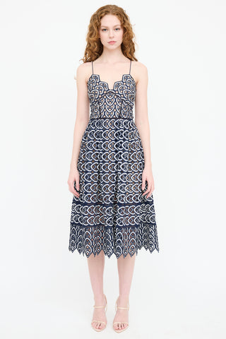 Self-Portrait Sweetheart Azalea Lace Dress