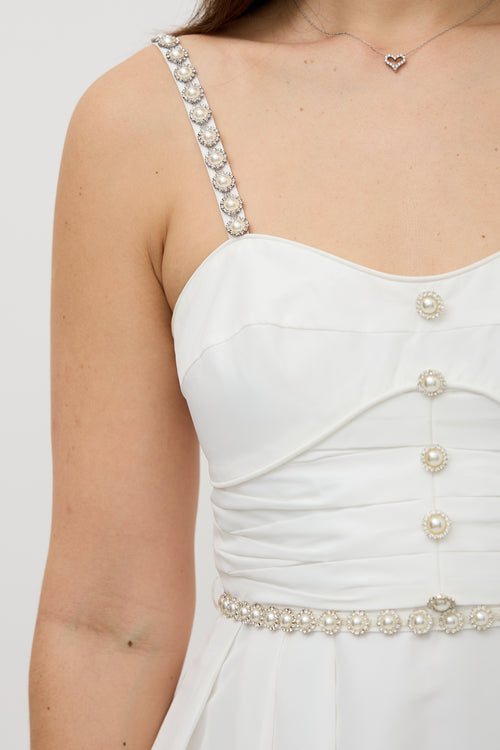 Self-Portrait Taffeta Bow Midi Dress