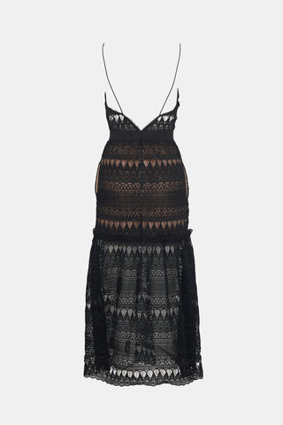 Self-Portrait Teardrop Guipure Dress