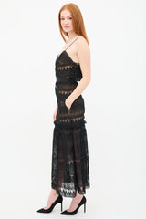 Self-Portrait Teardrop Guipure Lace Dress