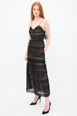 Self-Portrait Teardrop Guipure Lace Dress