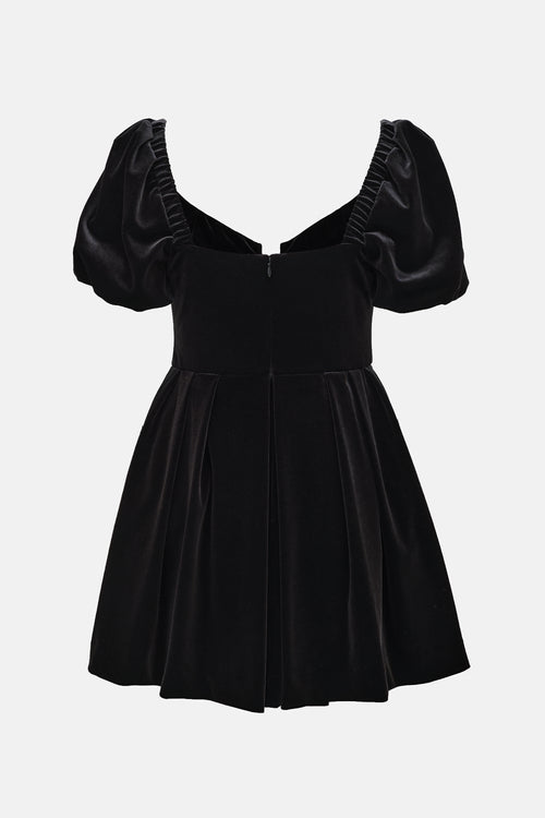 Self-Portrait Velvet Sweetheart Mini Dress