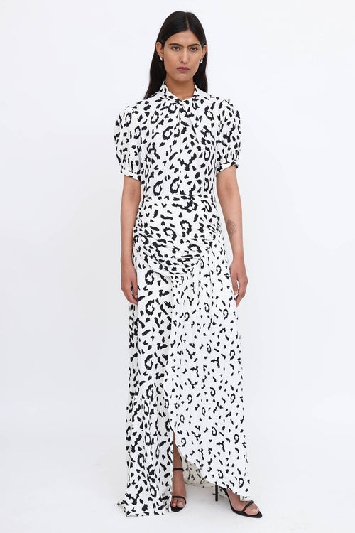 Self-Portrait Keyhole Maxi Dress