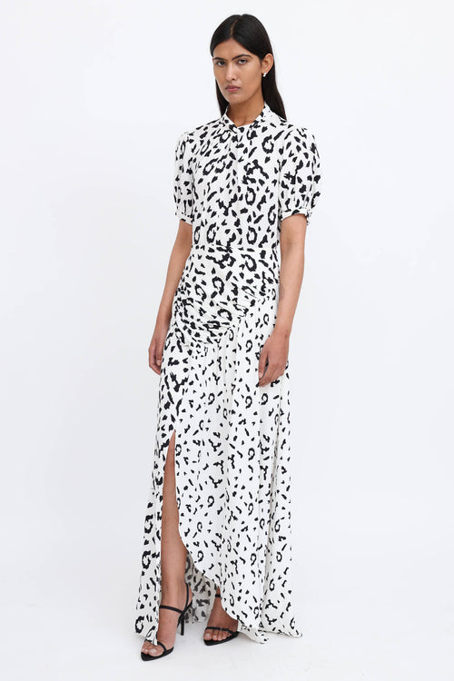 Self-Portrait Keyhole Maxi Dress