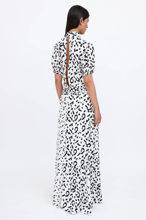 Self-Portrait Keyhole Maxi Dress