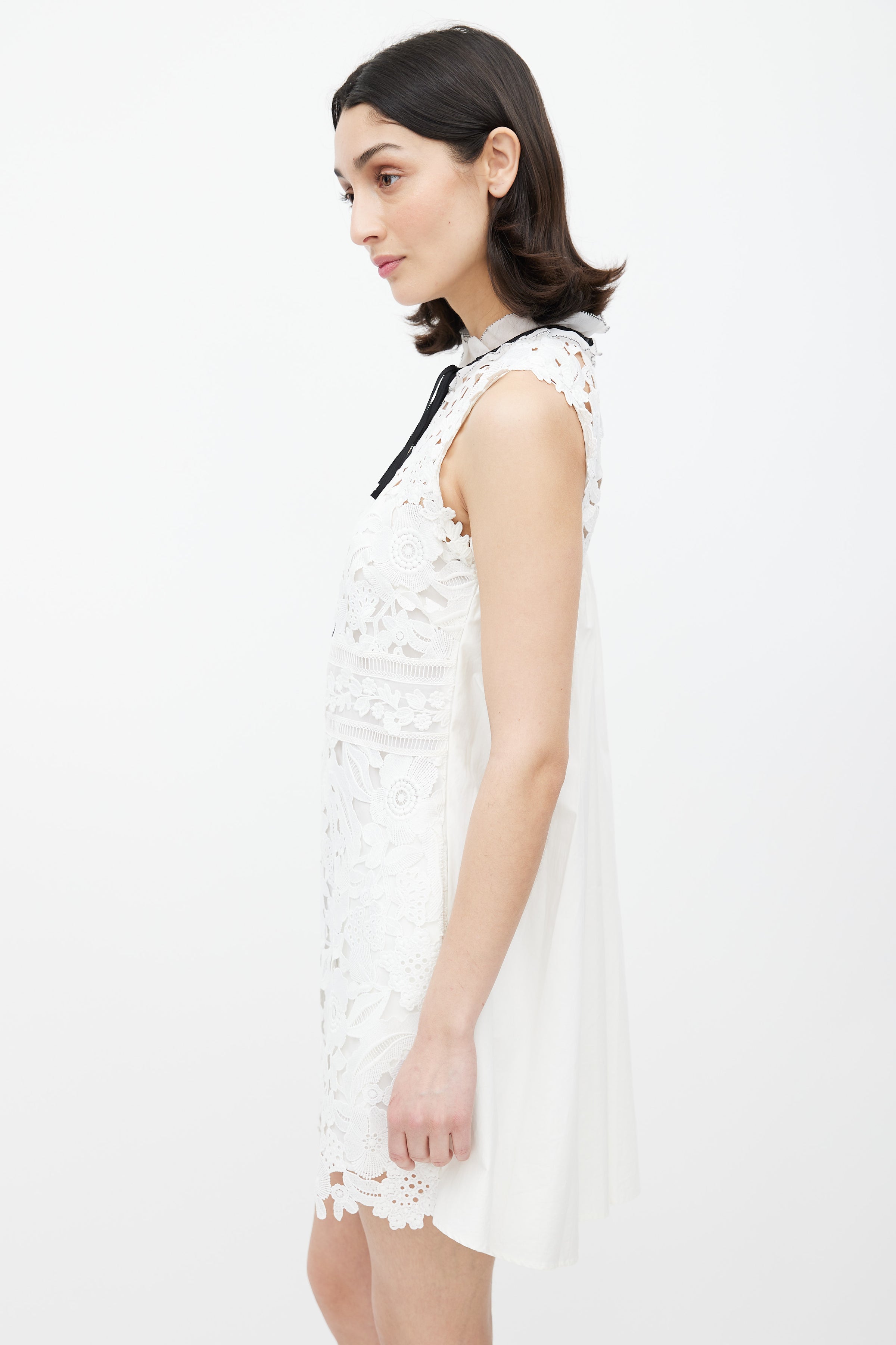 Self-Portrait // White Lace Mini Dress VSP Consignment Self-Portrait // White Lace Mini Dress VSP Consignment