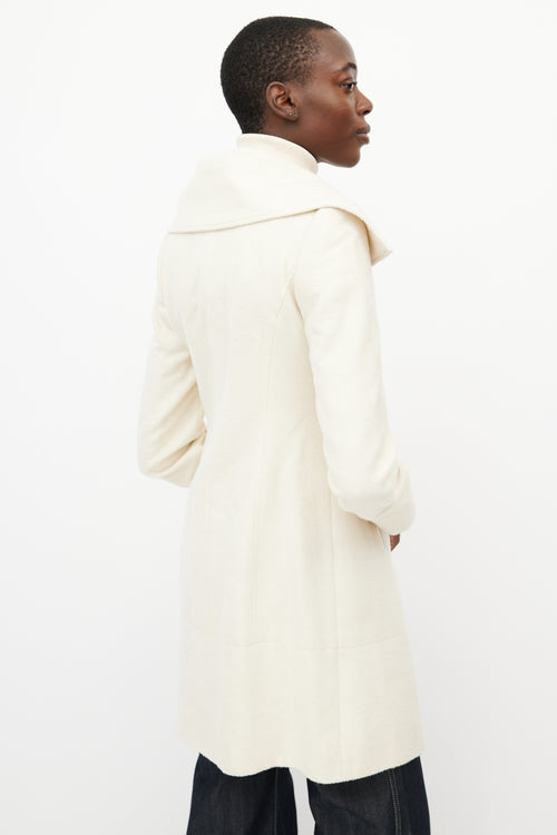 Sentaler Cream Alpaca Coat